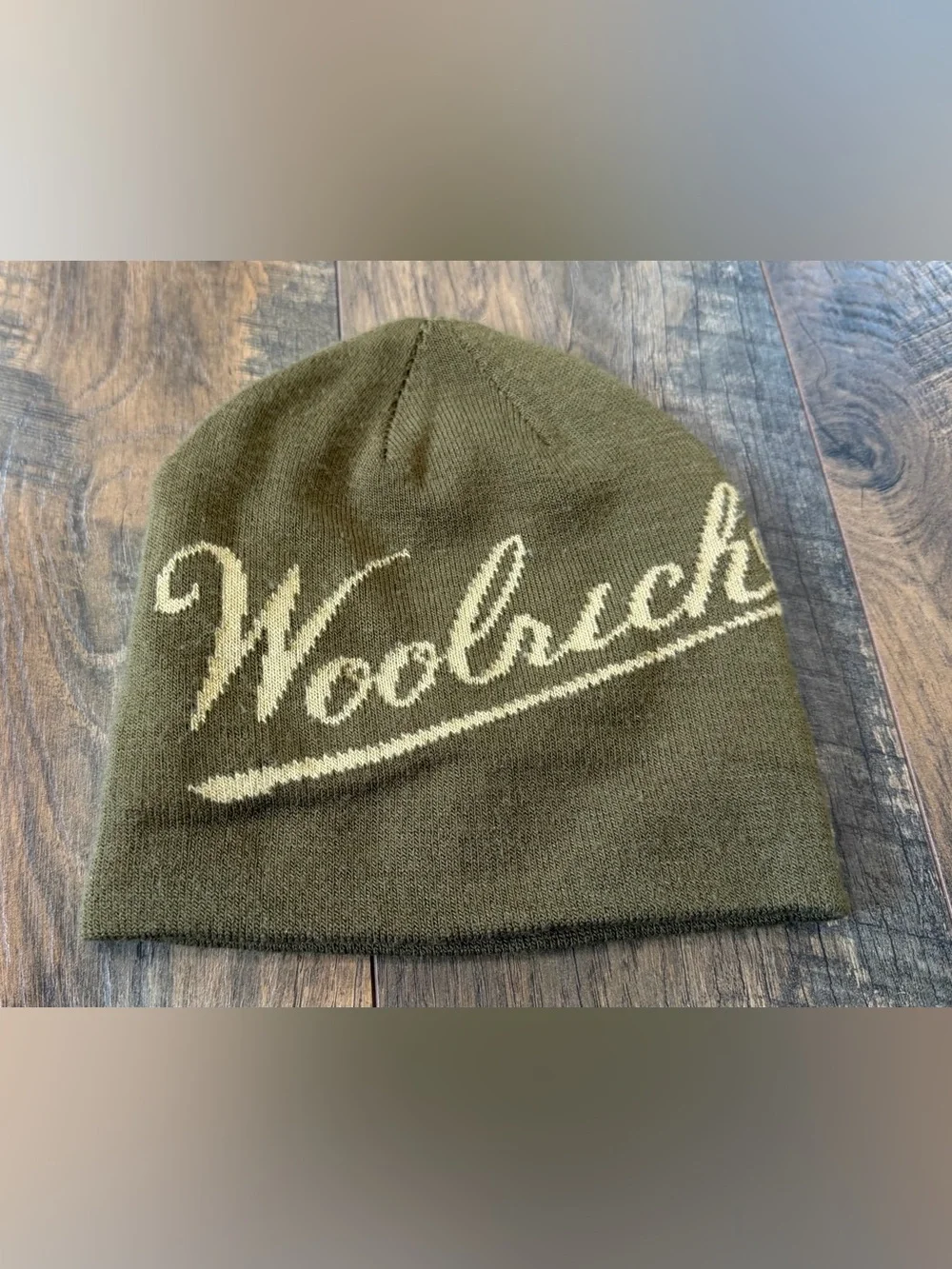 Woolrich Beanie Youth Boys OSFM Winter Hat, Green, Reversible